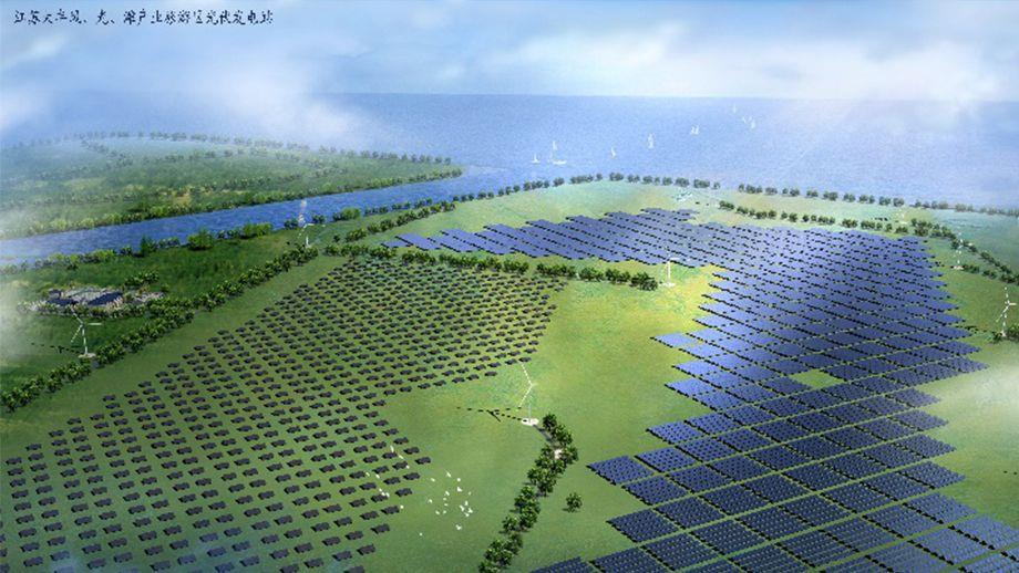 江蘇大豐風、光、灘產(chǎn)業(yè)旅游區(qū)光伏發(fā)電項目
